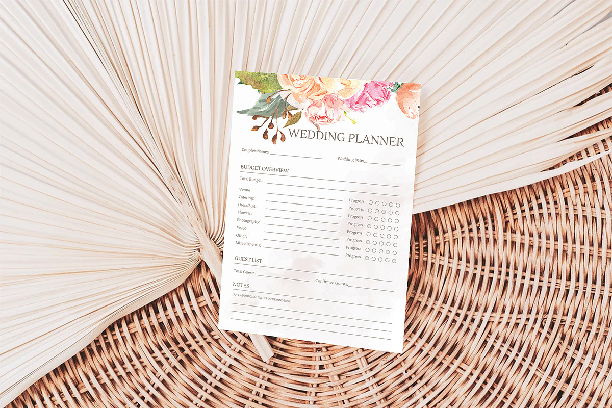 Wedding Planner Template, a Stationery Template by ShineOnWedding (Photo 7 of 10)