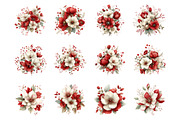 Whimsical spring flower clipart, an Illustration by SinaCreation (Thumbnail 2 of 11)