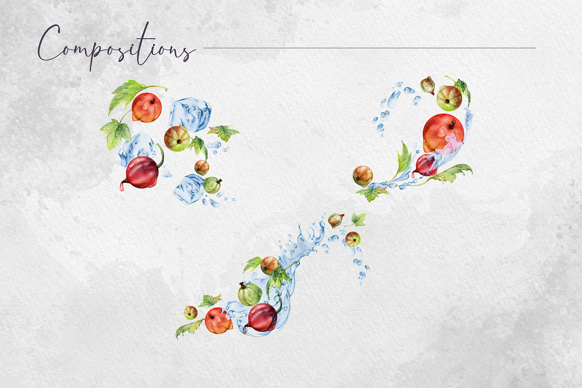 Currant splashes in watercolor, a Food Illustration by MsFlaffy (Photo 3 of 10)