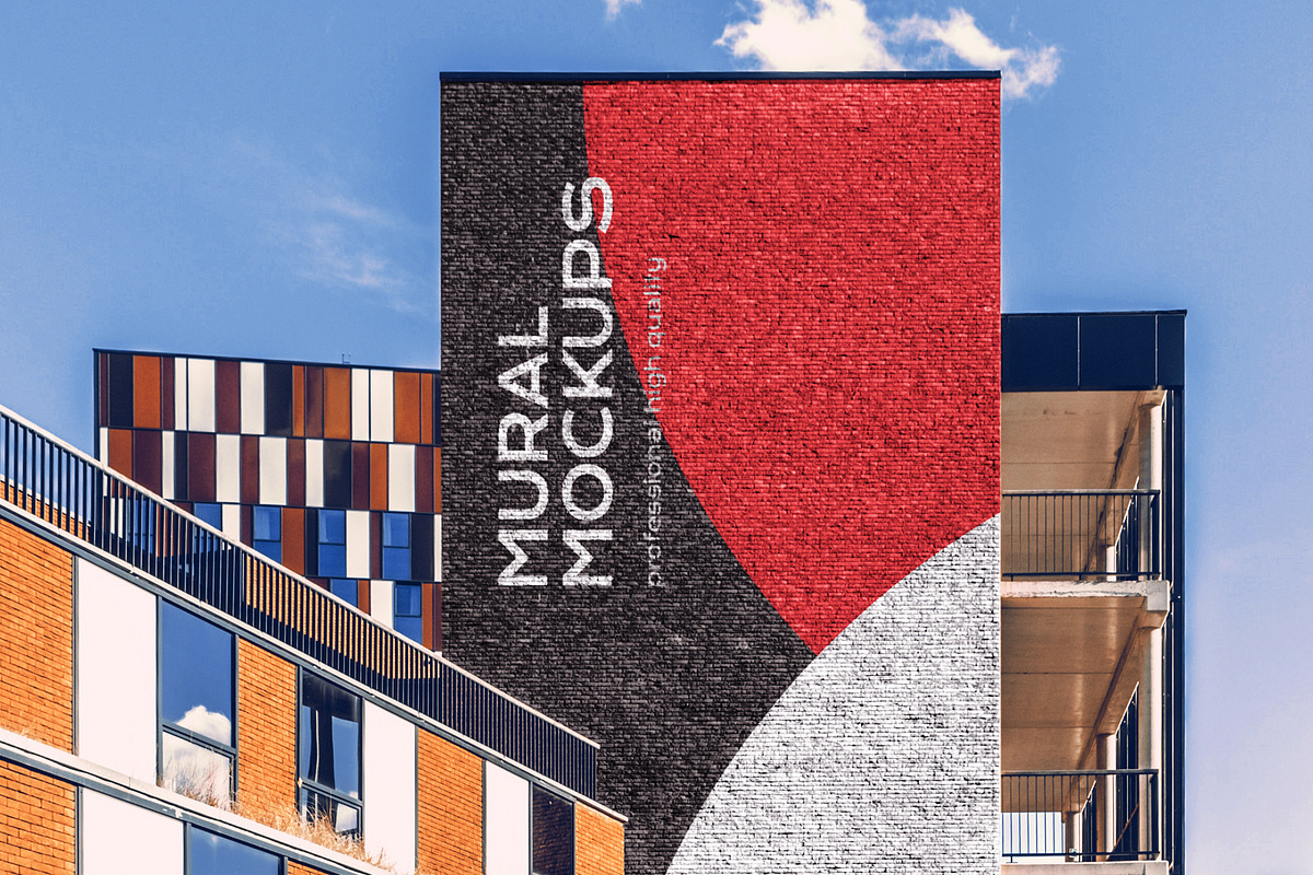 Street mural mockup bundle outdoor, an Advertising Mockup by FoundImages (Photo 14 of 42)