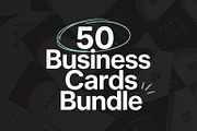 50 Business Cards Mega Bundle, a Business Card Template by Saman Osama (Thumbnail 1 of 10)