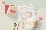 Peach Day glitter floral collection, an Illustration by antuanetto (Thumbnail 3 of 4)