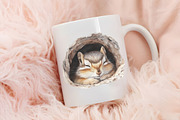 Chipmunk Watercolor Cliparts, an Animal Illustration by RobertsArt (Thumbnail 5 of 7)