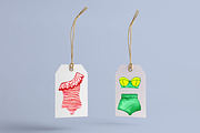 Watercolor Summer swimsuit set., a Decorative Illustration by moto_cat (Thumbnail 2 of 6)