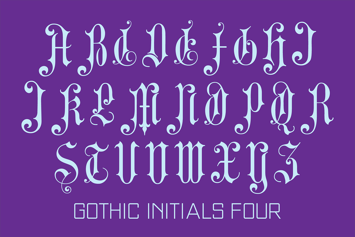 Gothic Initials Fonts Collection, a Font by GG Design (Photo 9 of 19)