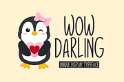 Wow Darling Typeface, a Script Font by Seemly Fonts (Thumbnail 1 of 2)