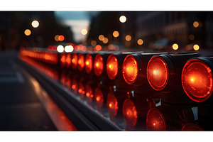 safety red light button ai generated, an Abstract Photo by pikepicture