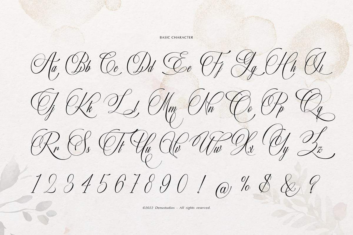 Miss Roderick | Wedding Calligraphy, a Script Font by Denustudios (Photo 10 of 12)