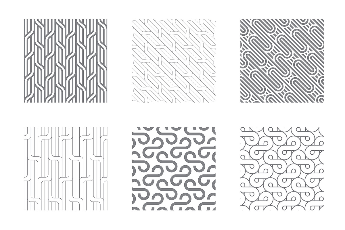 Rippled Seamless Patterns v.2, a Pattern Graphic by Curly_Pat (Photo 2 of 7)