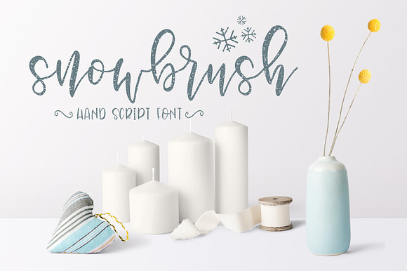 Snowbrush Script Font preview 8