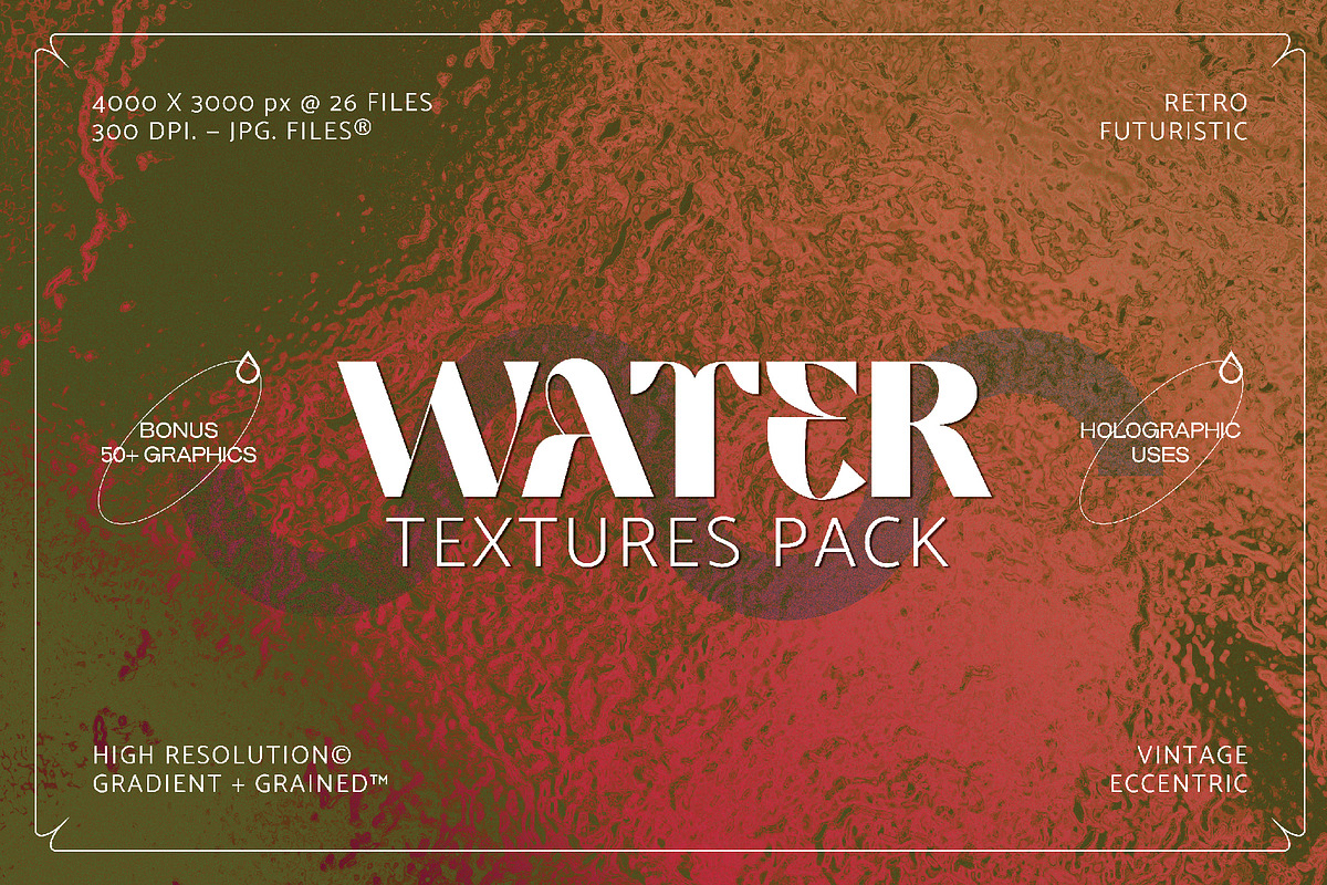 Water Textures Pack, a Texture Graphic by Kapoor Design Empire (Photo 1 of 6)