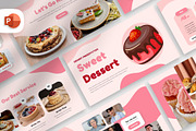 Sweet Dessert PowerPoint Template, a Presentation Template by Digitcase x Wealthwells (Thumbnail 1 of 4)