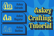 Askey 3D, a Serif Font by Craft Supply Co. (Thumbnail 2 of 8)
