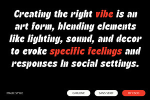 Carlone Sans Serif Font