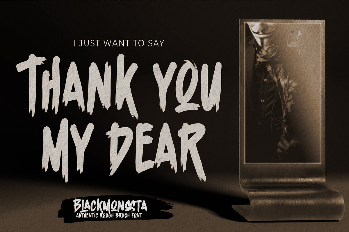 Blackmonssta – Authentic Brush Font, a Handwritten Font by Almarkhatype (Photo 8 of 10)