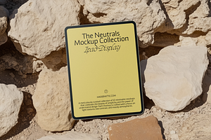 The Neutrals 07 : Sun Bleached iPad, an iPad Mockup by Made by Attic