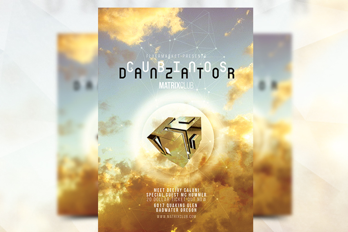 Cubinos Danzator - Flyer Template, a Flyer Template by Flyermarket (Photo 2 of 3)