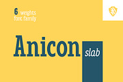 Anicon Slab, a Slab Serif Font by NREY (Thumbnail 1 of 9)