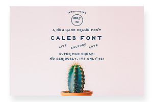 Caleb A Hand Drawn Font