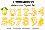 Lemon Numbers Clipart, an Illustration by PassionPNGcreation (Thumbnail 1 of 4)