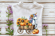 Watercolor Cute Unicorn Autumn Clipa, an Illustration by Rose Art (Thumbnail 7 of 7)