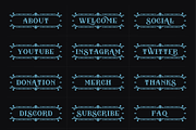 Victorian | 18 Twitch Panels, a Social Media Template by SageDsgn (Thumbnail 4 of 6)