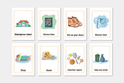 Printable Chore Clip Art Cards, a Card Template by svetodesign (Thumbnail 7 of 9)