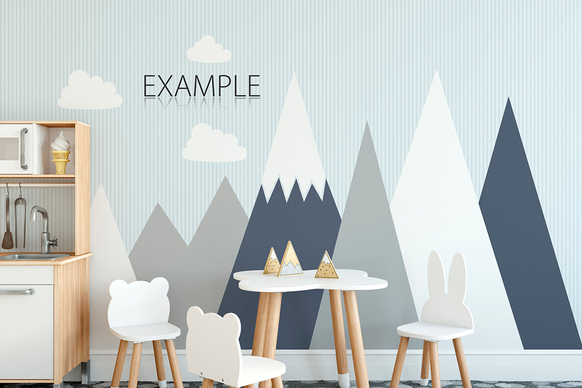 KIDS WALL & FRAMES Mockup Bundle - 3, a Print Template by Yuri-U (Photo 8 of 33)