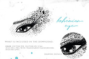 Bohemian Eye Illustration, an Illustration by Friendly Label (Thumbnail 2 of 2)