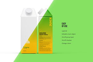 Tetra Pak Gemina Square 750ml Mockup