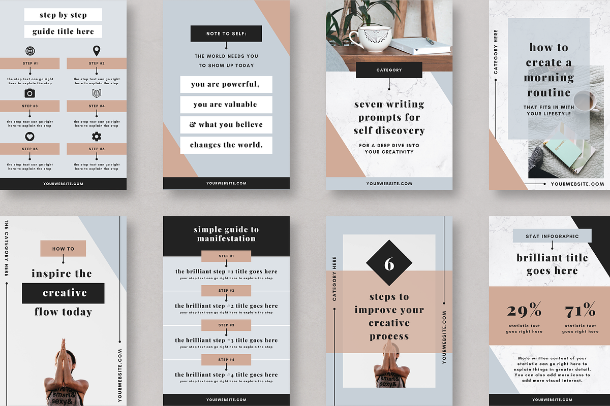 Pinterest Templates for Coaches, a Social Media Template by Studio Soluna (Photo 8 of 9)