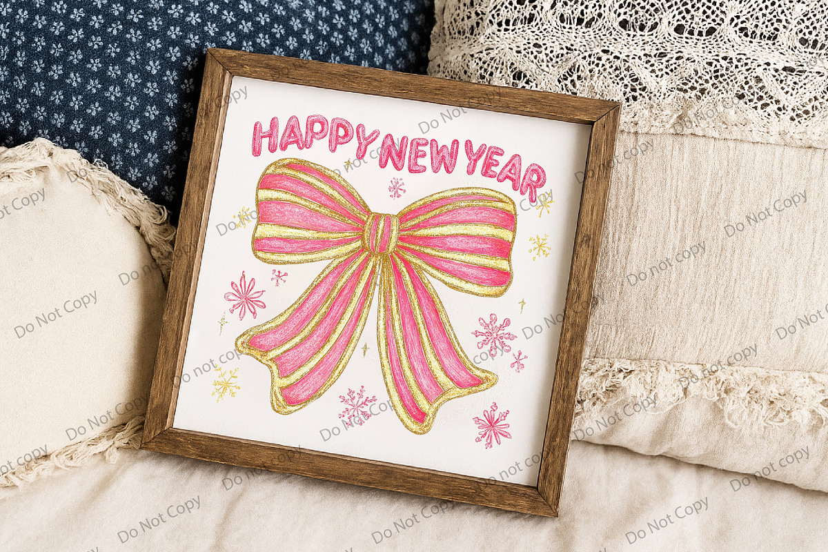Happy New Year PNG, an Illustration by Libby Wishes (Photo 3 of 8)