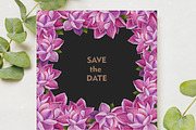 LOTUS hand drawn patterns and frames, a Card Template by LoveDesignShop (Thumbnail 3 of 8)
