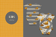 Construction trucks patterns, a Pattern Graphic by watercolor kamill (Thumbnail 3 of 10)