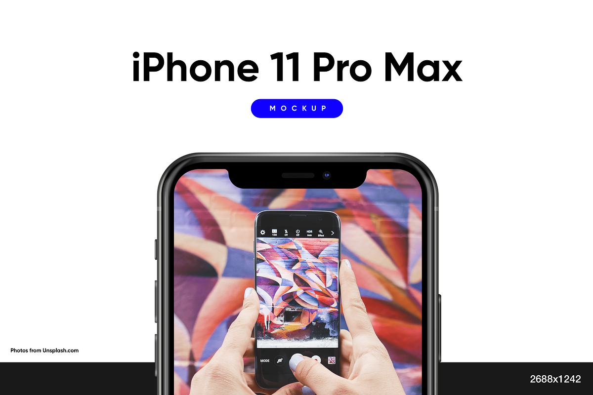 iPhone 11 Pro Max Photoshop Mockup, a Product Mockup by Design Bits (Photo 2 of 5)