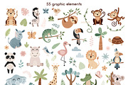 Jungle animals collection, an Animal Illustration by JulzaArt (Thumbnail 2 of 8)