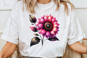 Watercolor Pink and Black Autumn, an Illustration by Pixels.Craft (Thumbnail 4 of 7)
