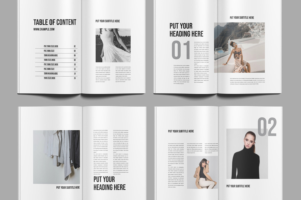 Fashion Book Design Layout, a Magazine Template by ClickPaint_Studio (Photo 2 of 5)