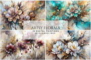 Artsy Florals, a Background Graphic by Digital Art Creations (Thumbnail 3 of 8)