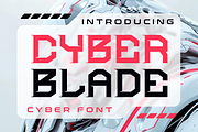 Cyber Blade Scifi Futuristic Font, a Font by PutraCetol Studio (Thumbnail 1 of 5)