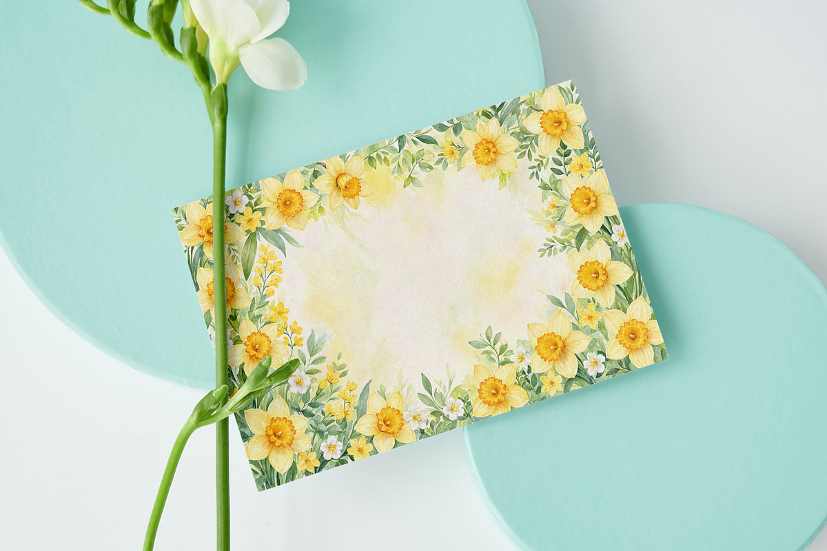 Watercolor Flowers Border Background, a Background Graphic by Forhadx5 (Photo 12 of 16)