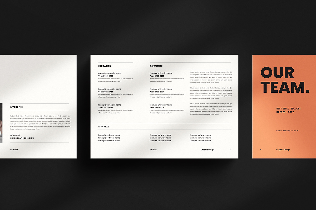 Graphic Design Portfolio Template, a Brochure Template by Studio Monova (Photo 5 of 12)