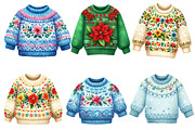 Preppy Christmas Sweater PNG Clipart, an Illustration by Designworld (Thumbnail 2 of 4)