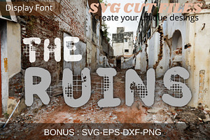 The Ruins Font, SVG Font