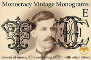 Vintage Monograms E, a Blackletter Font by Intellecta Design (Thumbnail 4 of 4)