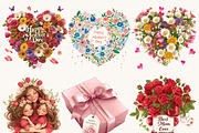 Mom and Daughter Clipart Bundle, a Person Illustration by Design Scotch (Thumbnail 3 of 7)