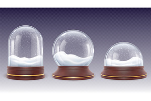 Christmas Snow Globes. Glass Globe