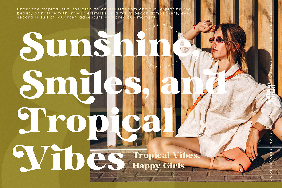 Silktop Quest Modern Serif Font, a Serif Font by timelesstype.co (Photo 14 of 20)