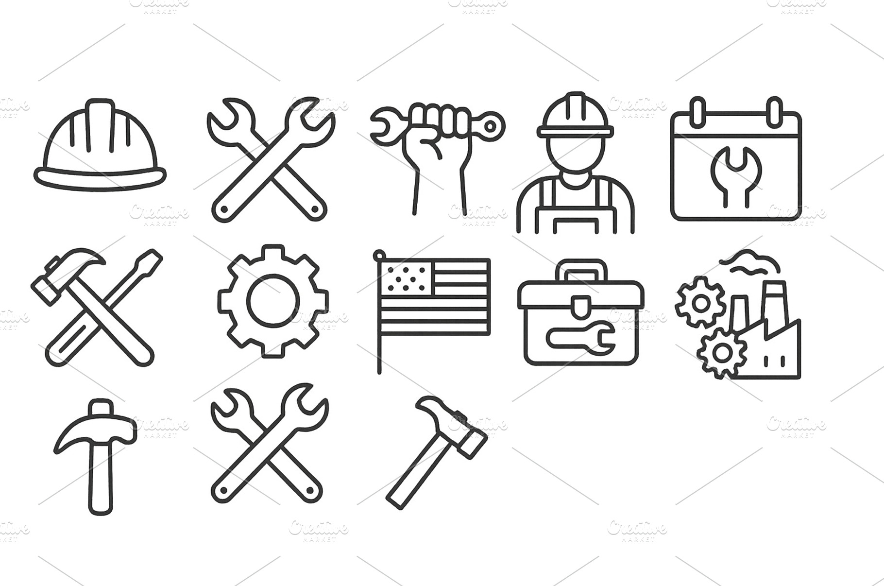 Construction tools and symbols, an Industrial Photo by ZinetroN