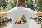Christmas Highland Cow Sublimation, an Illustration by CrexoraLab (Thumbnail 3 of 5)